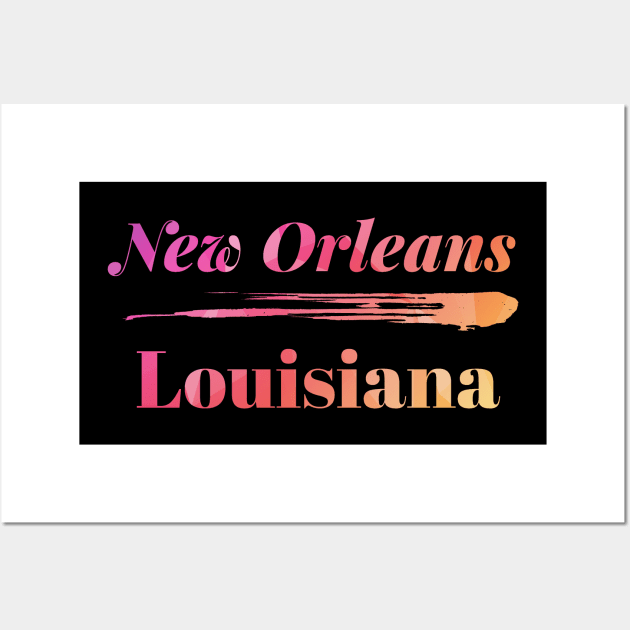 New Orleans Louisiana Low Poly Wall Art by Queen 1120